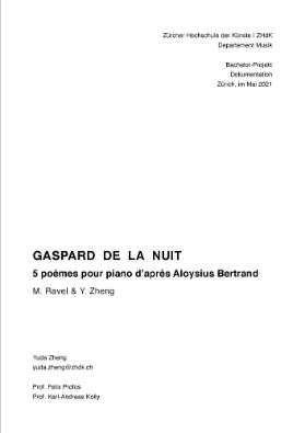 Gaspard de la nuit, 5 poèmes pour piano d’après Aloysius Bertrand