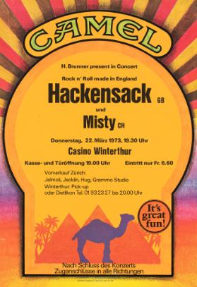 Camel - H. Brunner Present in Concert - Rock n' Roll Made in England - Haubensack und Misty - Casino Winterthur