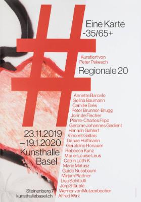 Regionale 20 - Eine Karte -35/65+ - Kunsthalle Basel