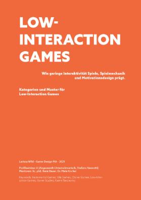 Low-Interaction Games
