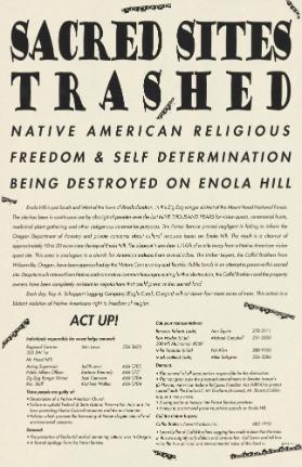Sacred Sites Trashed - Native American Religious Freedom & Self Determination Being Destroyed on Enola Hill