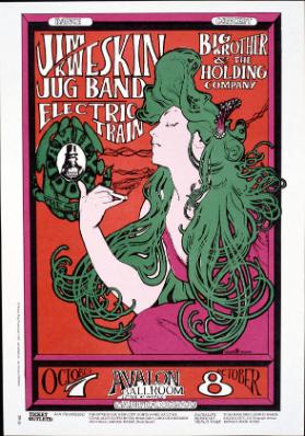 Jim Kweskin Jug Band - Electric Train - Big Brother & The Holding Company - Family Dog presents - Avalon Ballroom