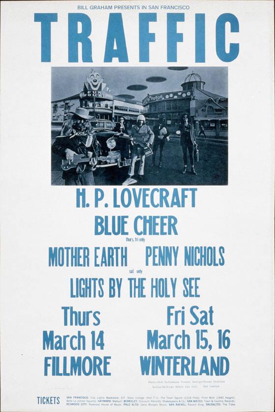Bill Graham presents in San Francisco - Traffic - H.P. Lovecraft - Blue Cheer - Mother Earth - Penny Nichols - Fillmore - Winterland