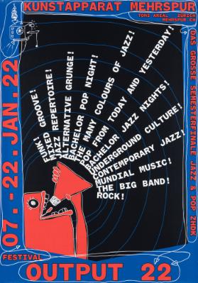 Das grosse sentimentale Jazz & Pop ZHdK - Festival Output 22 - Kunstapparat Mehrspur