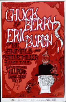 Bill Graham presents in San Francisco - Chuck Berry & Eric Burdon & The  Animals plus The Steve Miller Blues Band - Fillmore