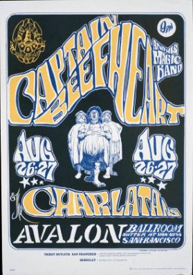 Captain Beefheart and his Maic Band - The Charlatans - Avalon Ballroom  - Family Dog Productions