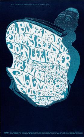 Bill Graham presents in San Francisco - Blues Project - Jimmy Reed - John Lee Hooker - and The Stu Gardner Trio - Fillmore Auditorium