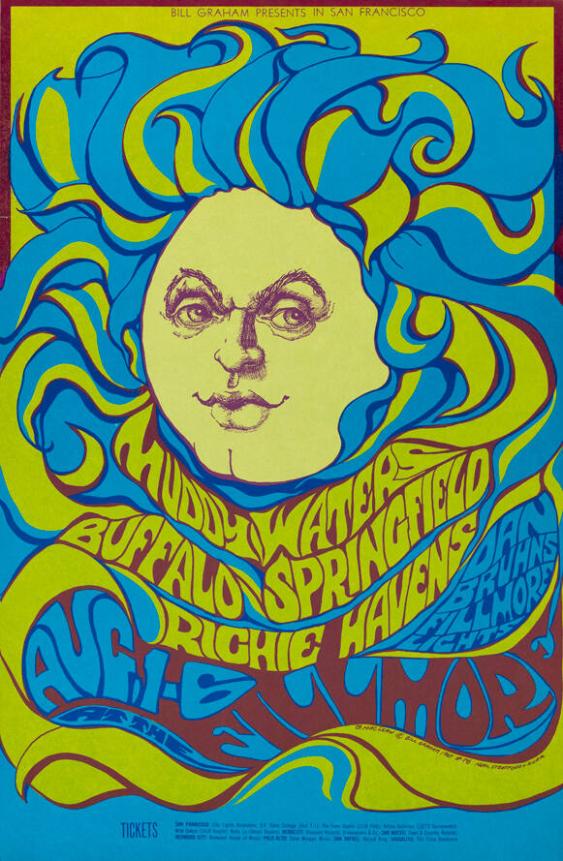 Psychedelic Rock - Rock Plakate aus San Francisco 1966 bis 1969