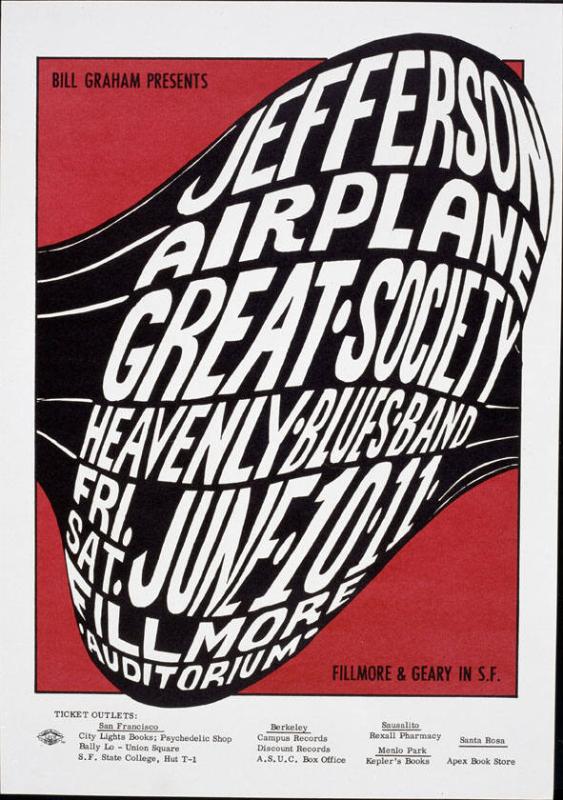 Bill Graham presents in San Francisco - Jefferson Airplane - Great Society Heavenly Blues Band - Fillmore Auditorium