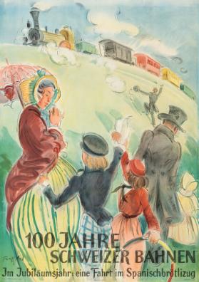 100 Jahre Schweizer Bahnen - Im Jubiläumsjahr: Eine Fahrt im Spanischbrötlizug