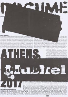 D[oc]ume[nta 14] - Athens - Muskel - 2017 [recto]  - Kassel - Documenta 14 [verso]