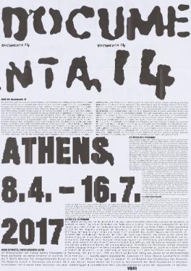 Documenta 14  - Athens - 2017 [recto]  - Kassel - 2017 - Documenta 14 [verso]