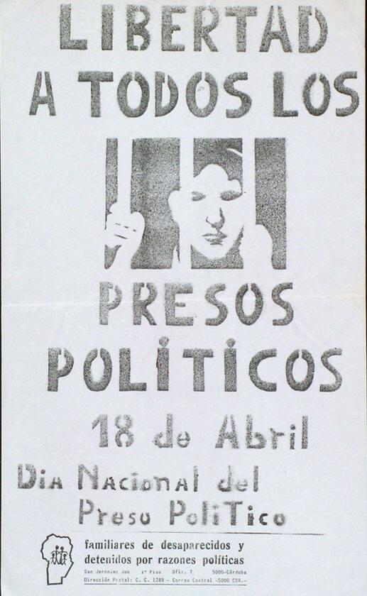 Libertad a todos los presos politicos - 18 de Abril - Dia Nacional del Preso Politico