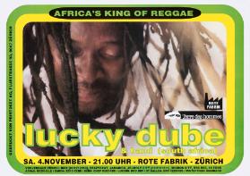 Africa's King of Reggae - Lucky Dube & Band (South Africa) - Rote Fabrik - Zürich