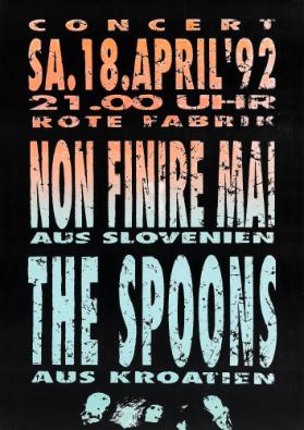 Non Finire Mai - The Spoons - Concert - Rote Fabrik