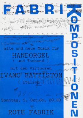 Fabrikkompositionen - alte und neue Musik für Handorgel mit dem Virtuosen Ivano Battiston - Rote Fabrik