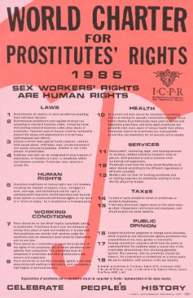 World Chapter for Prostitutes' Rights - Sex Workers' Rights are Human Rights - Celebrate People's History