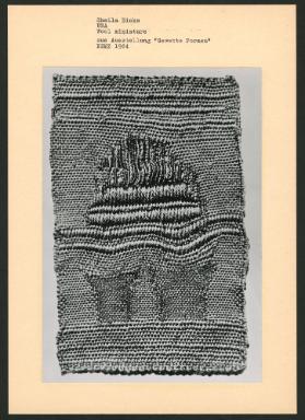 Sheila Hicks, USA, Wool miniature, aus Ausstellung "Gewebte Formen", KGMZ 1964