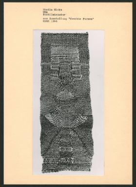 Sheila Hicks, USA, Textilminiatur, aus Ausstellung "Gewebte Formen", KGMZ 1964