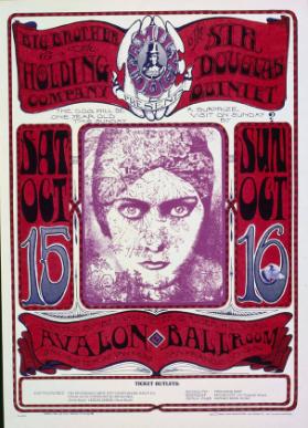 Big Brother & The Holding Company - The Sir Douglas Quintet - Avalon Ballroom - Family Dog Productions