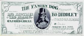 The Family Dog presents - Big Brother & The Holding Co. and The Oxford Circle - Bo Diddley plus Sons of Adam - Avalon Ballroom