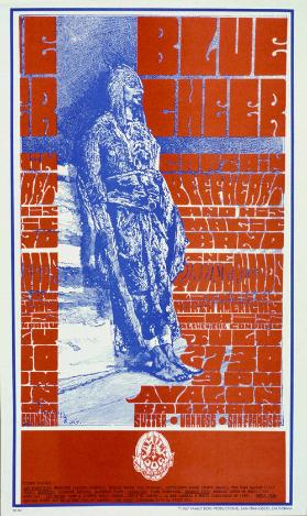 Blue Cheer - Captain Beefheart and his Magic Band - The Youngbloods - Avalon Ballroom - Family Dog Productions