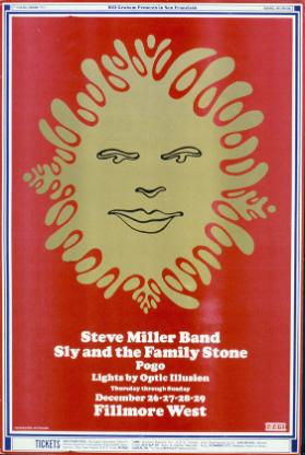 Bill Graham presents in San Francisco - Steve Miller Band - Sly and the Family Stone - Pogo - Fillmore West