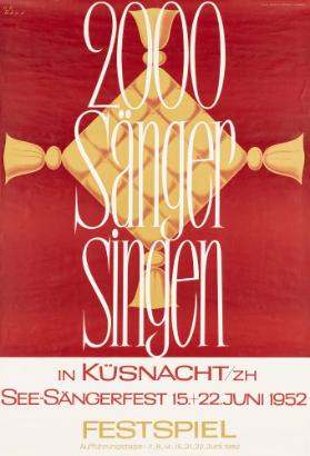 2000 Sänger singen in Küsnacht / ZH - See-Sängerfest - Festspiel