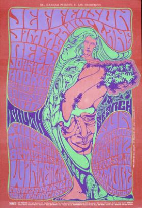 Bill Graham presents in San Francisco - Jefferson Airplane - Jimmy Reed - John Lee Hooker - Stu Gardner Trio - Winterland - Fillmore Auditorium