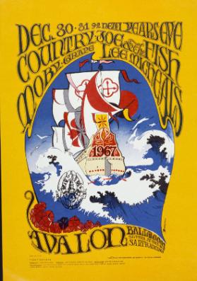 Country Joe & The Fish - Moby Grape - Lee Michaels - Avalon Ballroom - Family Dog Productions