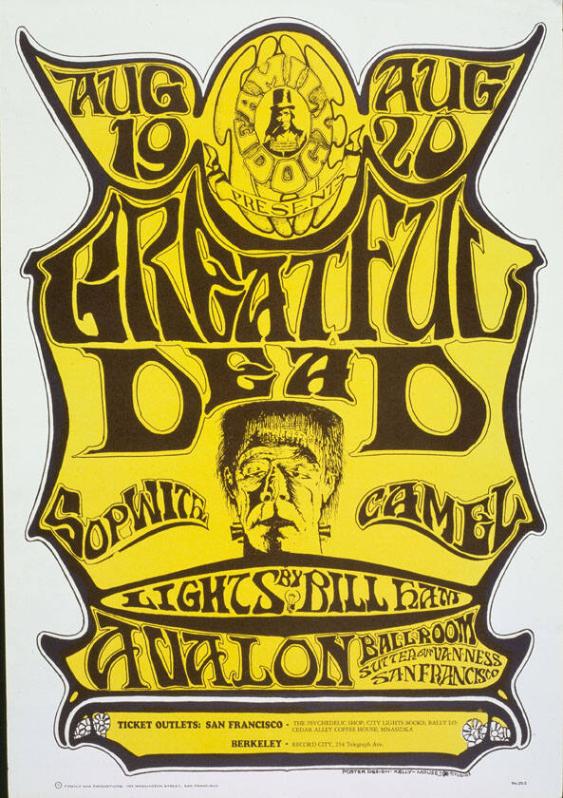 Greatful Dead - Sopwith Camel - Avalon Ballroom - Family Dog Productions