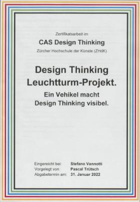 Design Thinking Leuchtturm-Projekt.