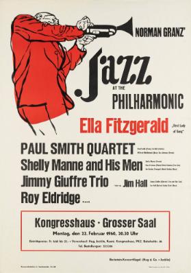 Norman Granz' Jazz at The Philharmonic - Ella Fitzgerald "First Lady of Song" - Paul Smith - (...) - Kongresshaus Grosser Saal