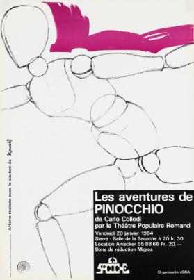 Les aventures de Pinocchio de Carlo Collodi par le Théâtre Populaire Romand