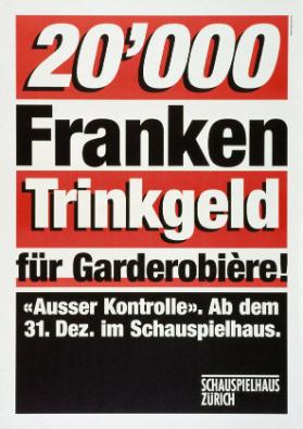 20'000 Franken Trinkgeld für Garderobière! - Schauspielhaus Zürich