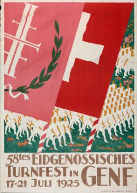 58tes Eidgenössisches Turnfest in Genf - 17-21 Juli 1925