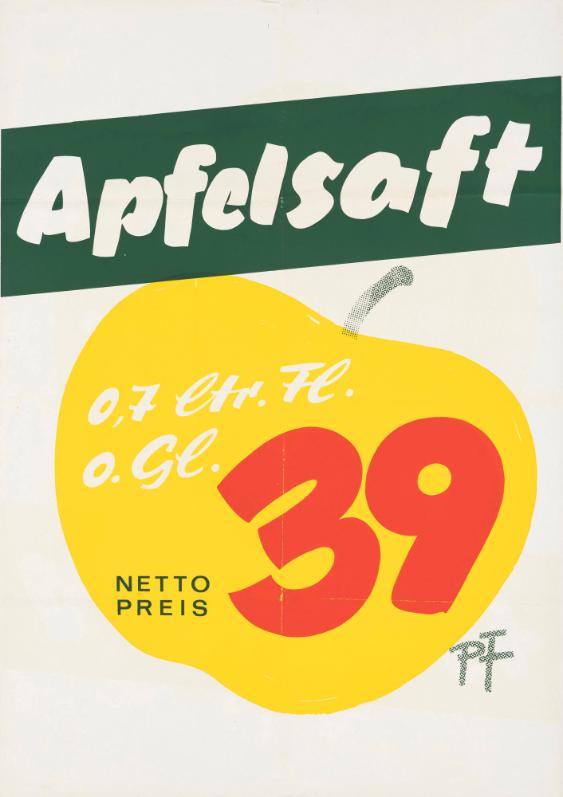 Apfelsaft - 0,7 Ltr. Fl. - 39 Pf. - Netto Preis