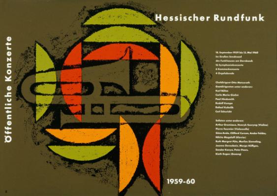 Öffentliche Konzerte - Hessischer Rundfunk - 1959-60
