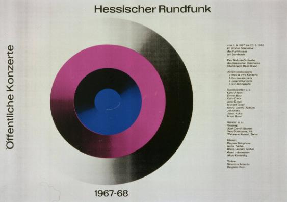 Öffentliche Konzerte - Hessischer Rundfunk - 1967-68