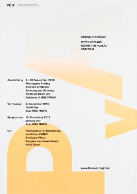 Design Prozesse - Peter von Arx - Schrift in Plakat und Film - Fachhochschule Nordwestschweiz