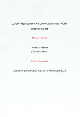 Polekh's Glière (Contextualised)