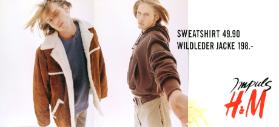 Sweatshirt 49.90 - Wildlederjacke 198.- - H & M Impuls