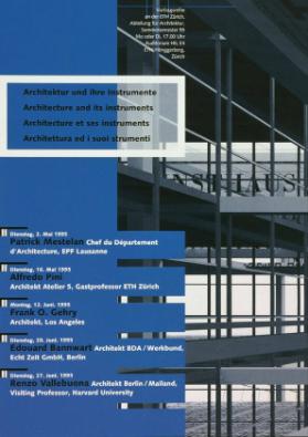 Architektur und ihre Instrumente - Vortragsreihe an der ETH Zürich