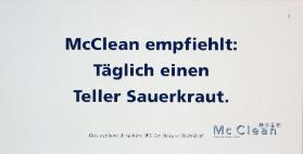 Mc Clean empfiehlt: Täglich einen Teller Sauerkraut. Das saubere & sichere WC im Berner Bahnhof