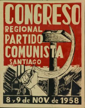 Congreso regional Partido Comunista Santiago - 8 y 9 de Nov. de 1958