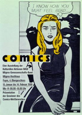 Comics - Migros-Hochhaus - 15. Januar bis 14. Februar 1986 - Präsentation der Gewinner des Comics-Wettbewerb