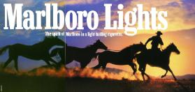 Marlboro lights - The spirit of Marlboro in a light tasting cigarette.