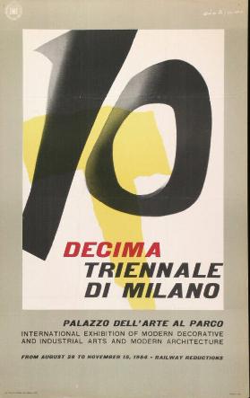 Decima Triennale di Milano - Palazzo dell' Arte al Parco