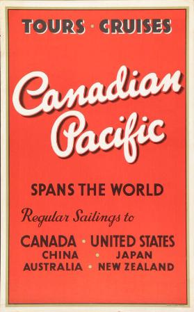 Tours - Cruises - Canadian Pacific - Spans the world