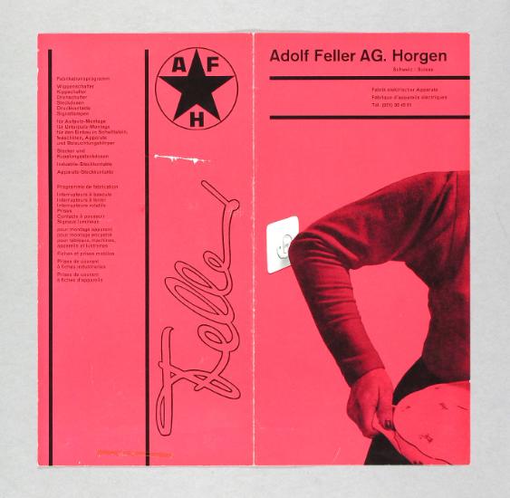 Adolf Feller AG. Horgen - Fabrik elektrischer Apparate